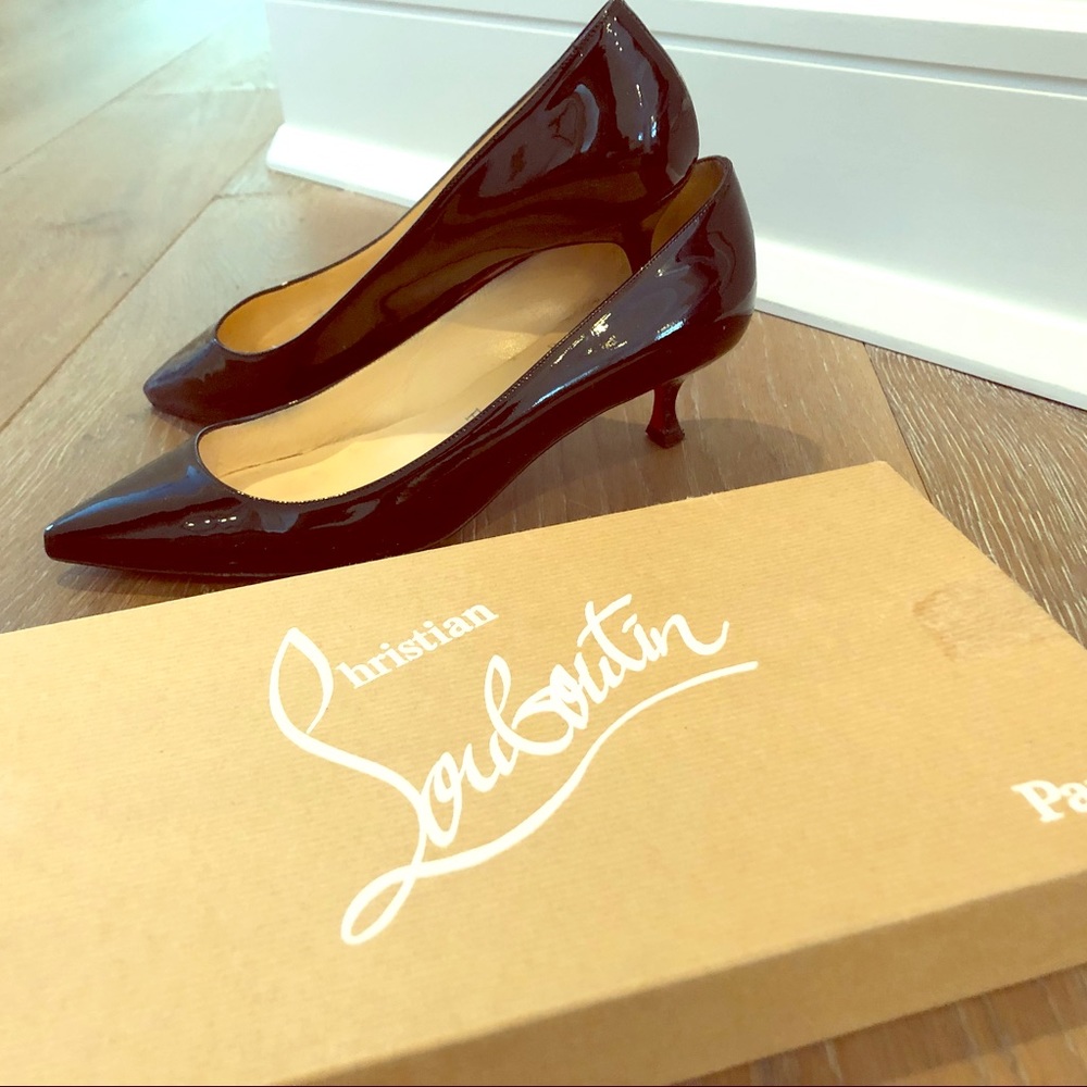 Christian Louboutin Authentic Black Patent Size 40